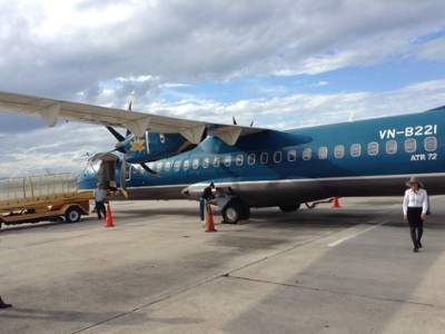 Máy bay ATR 72 của VNA. Ảnh: Hồng Vĩnh.